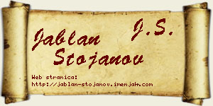 Jablan Stojanov vizit kartica